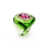 Dulcis cocktail ring, Cushion cut, Pavé, Multicolored